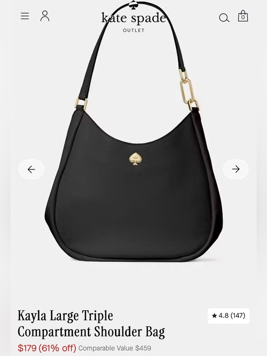 kate spade Handbags - KATE SPADE (NWT) KAYLA LARGE TRIPLE COMPARTMENT SHOULDER BAG